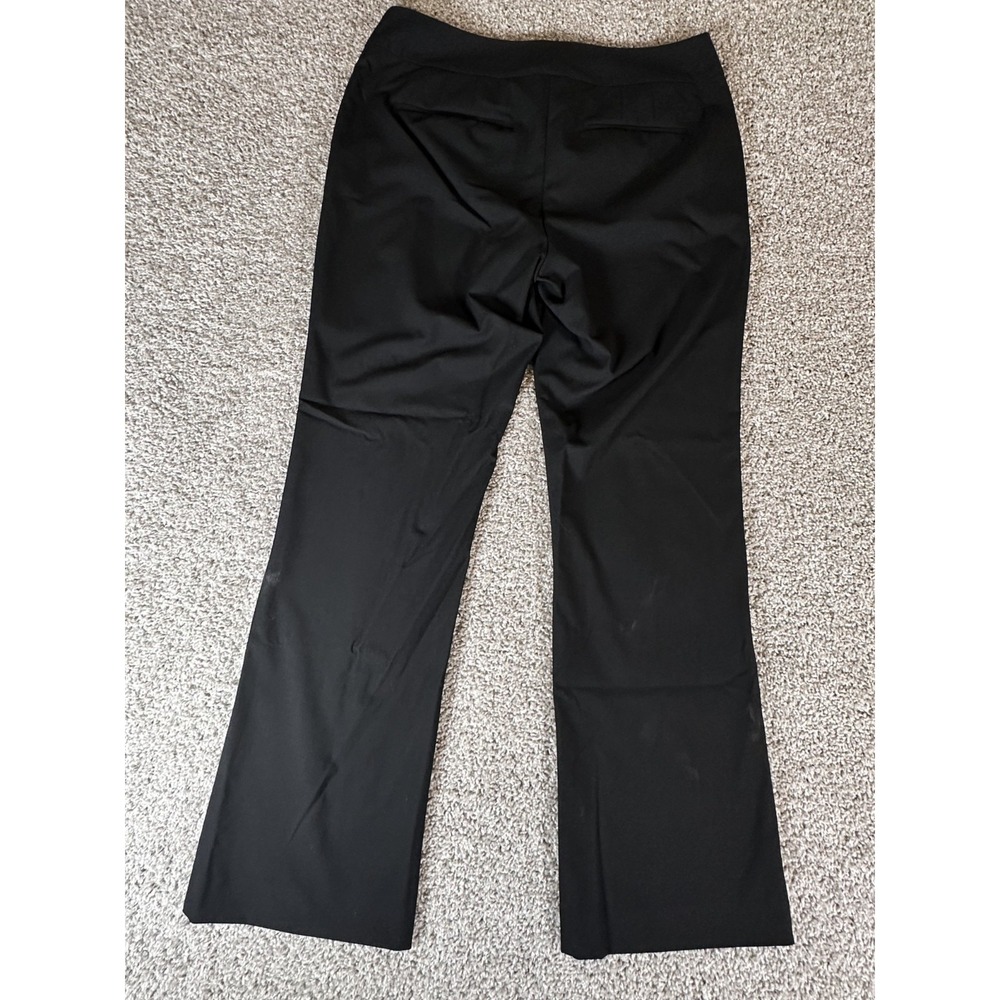 Ann Taylor The Darted Wide Leg Dress Pants Size 12 Black Mid Rise Whimsygoth